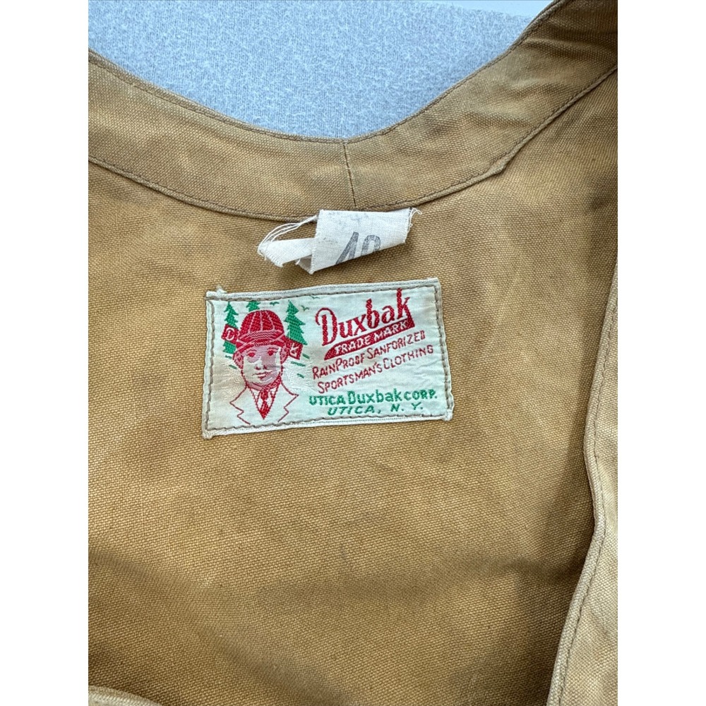 Vintage Lot 3 Hunting Shooting Duxbak Utica Apache Sportline Canvas Vests